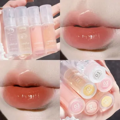 Crystal Mirror Glass Doodle Lip Oil